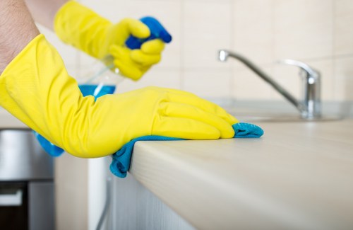 Deep cleaning treatment for high-traffic commercial carpets