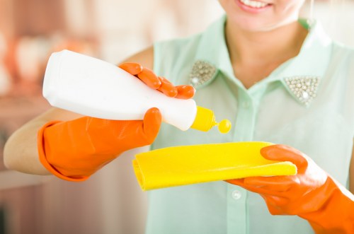 Steam cleaning curtains in a Muswell Hill property